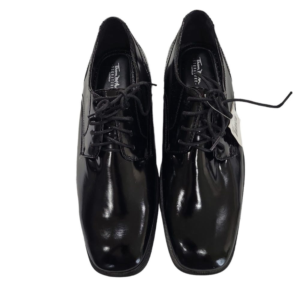 NWT Thom Mcan men's Kalen signature super comfy square toe dress shoes, 10M Blac - Picture 2 of 13
